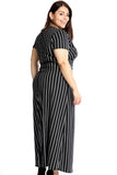 Elegant Plunging Neckline Maxi Dress