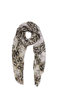 Modern Snake Print Scarf