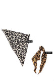 Leopard Print Triangular Scarf