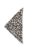 Leopard Print Triangular Scarf