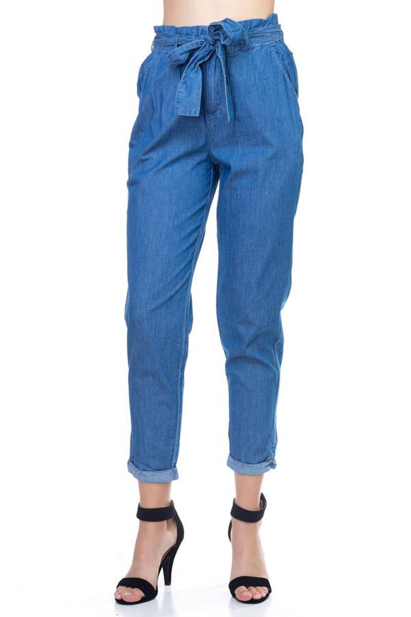 Chambray Denim Pants