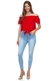 Off Shoulder Cutout Sleeve Top