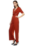 Grommets Belted Jumpsuit