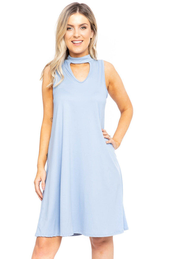 Sleeveless, Short A-line Dress