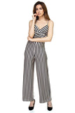 Stripe Front Twist Jumpsuit