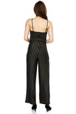 Stripe Front Twist Jumpsuit