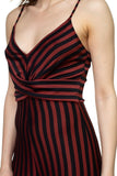 Stripe Front Twist Jumpsuit