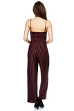 Stripe Front Twist Jumpsuit