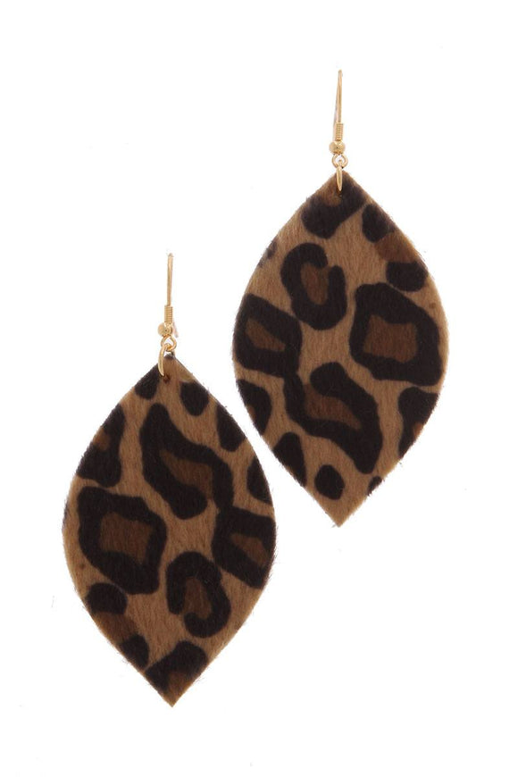 Animal Print Drop Earring