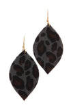 Animal Print Drop Earring