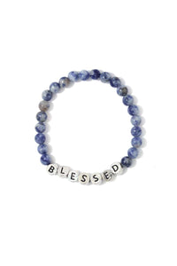 Blessed Semi Precious Stone Stretch Bracelet