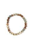 Blessed Semi Precious Stone Stretch Bracelet