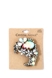 Multi Rhinestone Zircon Brooch