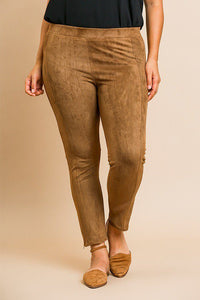 Suede Skinny Stretch Pants