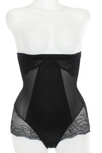 Mesh With Floral Lace Shapewear