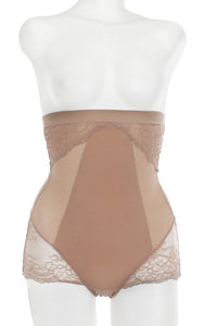 Mesh With Floral Lace Shapewear