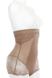 Mesh With Floral Lace Shapewear