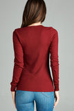 Long Sleeve Crew Neck Thermal Top