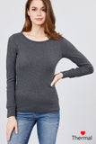 Long Sleeve Crew Neck Thermal Top