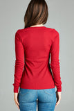 Long Sleeve Crew Neck Thermal Top