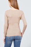 Long Sleeve V-neck Thermal Top