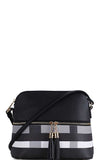 Chic Modern Color Block Tassel Cross Body Bag