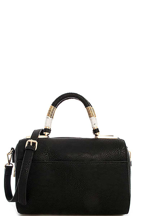 Cute Stylish Moroccan Top Handle Boston Bag With Long Strap